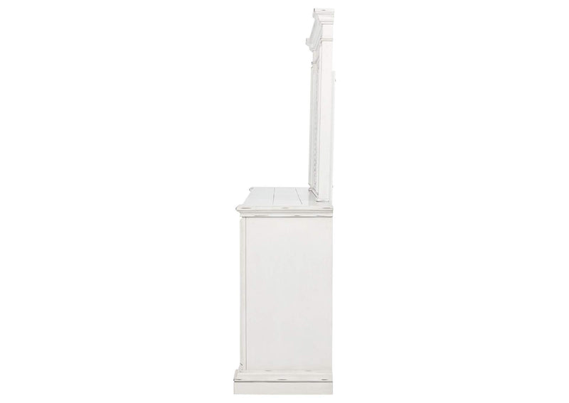 215873M McKinney 6-drawer Bedroom Dresser with Mirror Vintage White