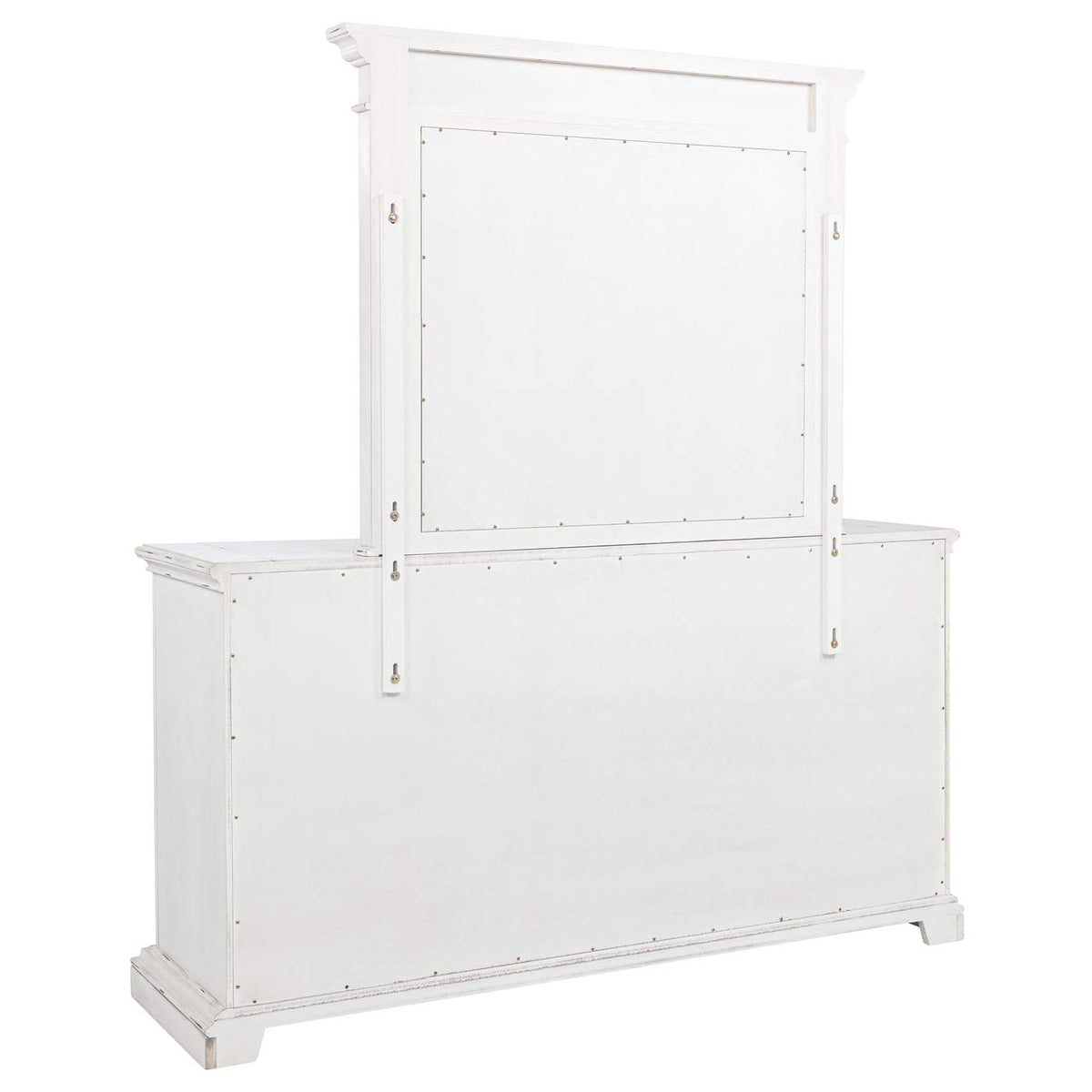 215873M McKinney 6-drawer Bedroom Dresser with Mirror Vintage White