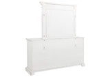 215873M McKinney 6-drawer Bedroom Dresser with Mirror Vintage White