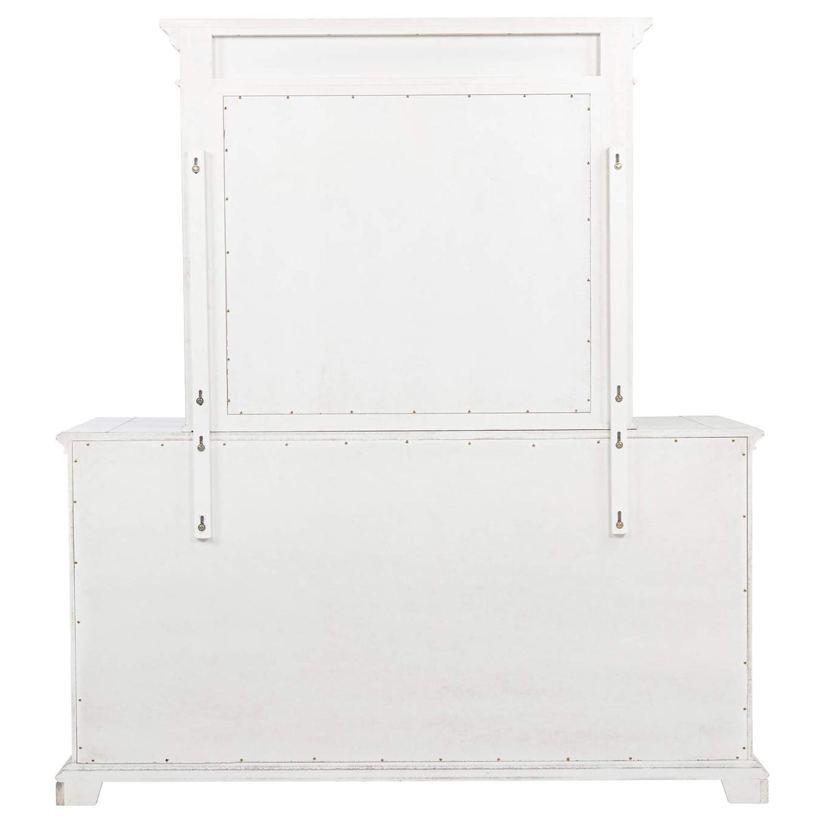 215873M McKinney 6-drawer Bedroom Dresser with Mirror Vintage White