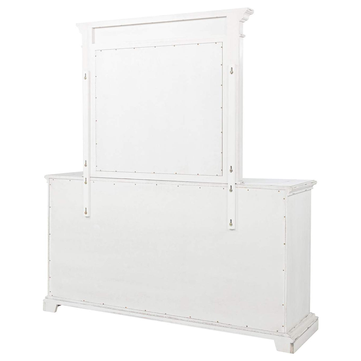 215873M McKinney 6-drawer Bedroom Dresser with Mirror Vintage White