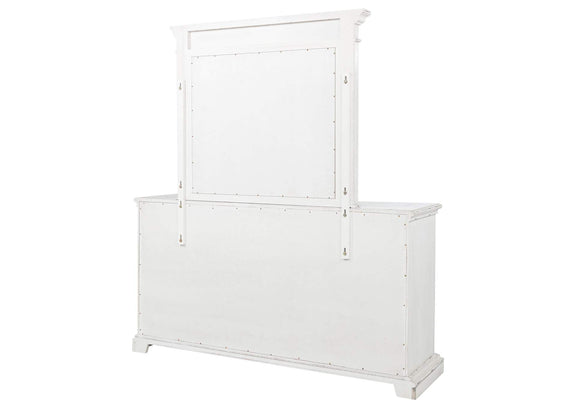 215873M McKinney 6-drawer Bedroom Dresser with Mirror Vintage White