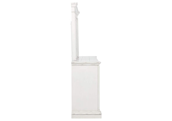 215873M McKinney 6-drawer Bedroom Dresser with Mirror Vintage White