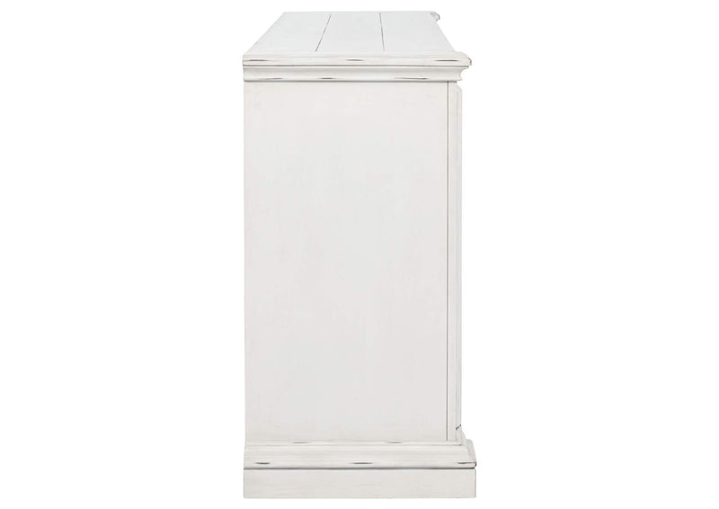 215873 McKinney 6-drawer Bedroom Dresser Cabinet Vintage White