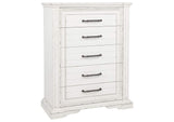215875 McKinney 5-drawer Bedroom Chest of Drawers Vintage White