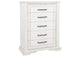 215875 McKinney 5-drawer Bedroom Chest of Drawers Vintage White