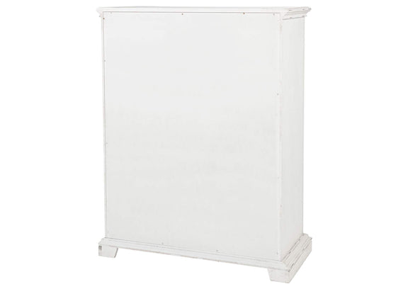 215875 McKinney 5-drawer Bedroom Chest of Drawers Vintage White