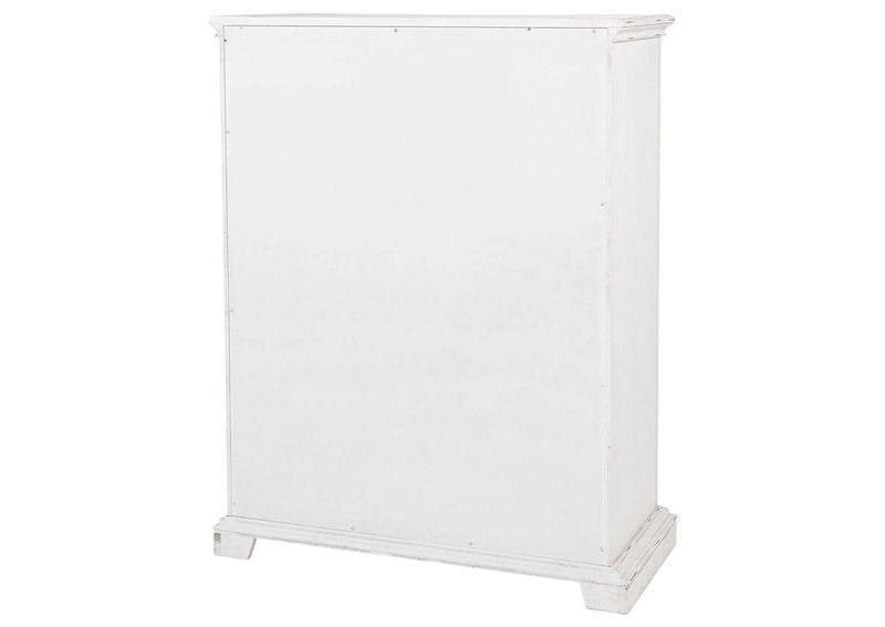 215875 McKinney 5-drawer Bedroom Chest of Drawers Vintage White