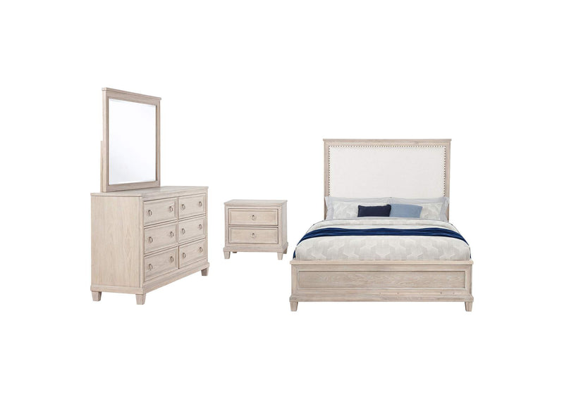215921Q-S4 Pembroke 4-piece Queen Bedroom Set Washed Oak