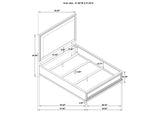 215921Q-S4 Pembroke 4-piece Queen Bedroom Set Washed Oak