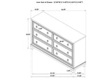 215921Q-S5 Pembroke 5-piece Queen Bedroom Set Washed Oak