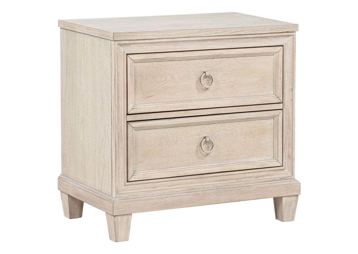 215922 Pembroke 2-drawer Nightstand Bedside Table Washed Oak