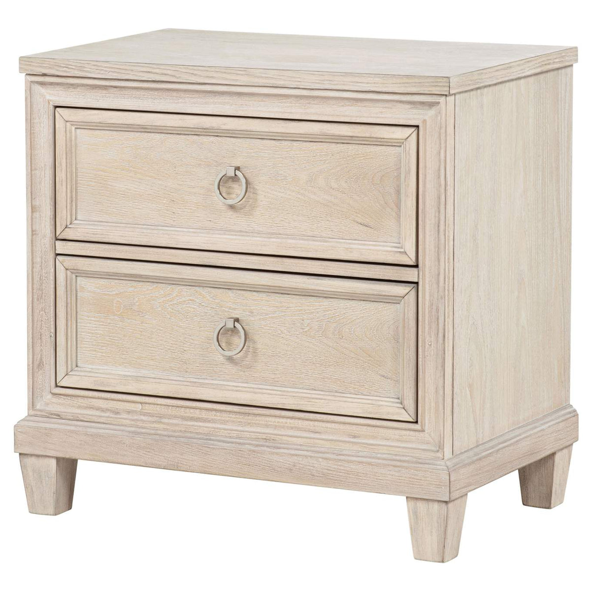 215922 Pembroke 2-drawer Nightstand Bedside Table Washed Oak