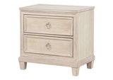 215922 Pembroke 2-drawer Nightstand Bedside Table Washed Oak