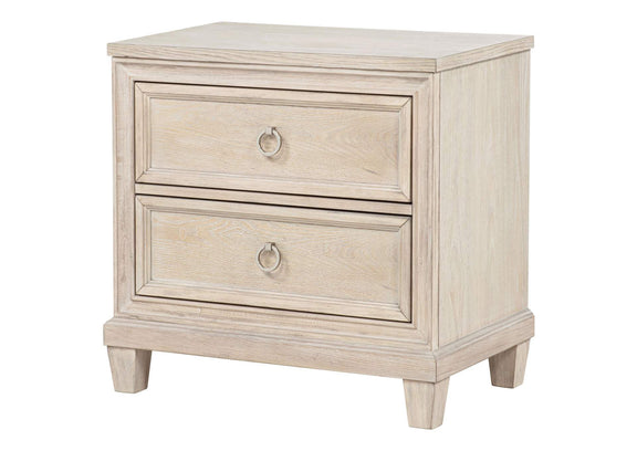 215922 Pembroke 2-drawer Nightstand Bedside Table Washed Oak