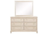 215923M Pembroke 6-drawer Bedroom Dresser with Mirror Washed Oak