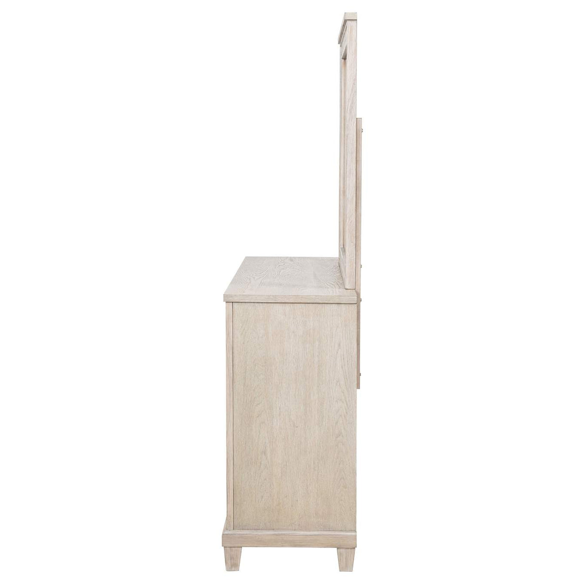 215923M Pembroke 6-drawer Bedroom Dresser with Mirror Washed Oak