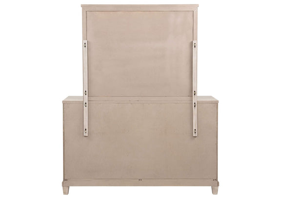 215923M Pembroke 6-drawer Bedroom Dresser with Mirror Washed Oak