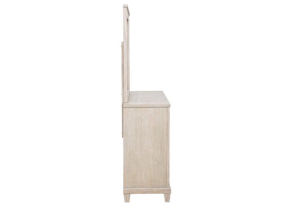 215923M Pembroke 6-drawer Bedroom Dresser with Mirror Washed Oak