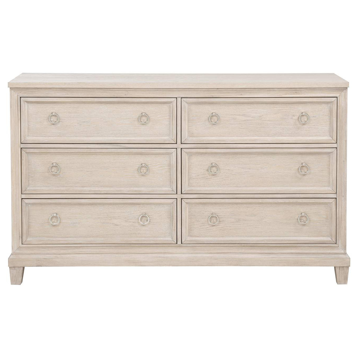 215923 Pembroke 6-drawer Bedroom Dresser Cabinet Washed Oak