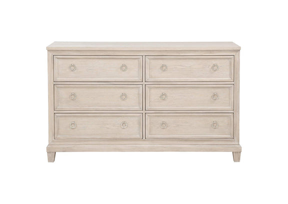 215923 Pembroke 6-drawer Bedroom Dresser Cabinet Washed Oak