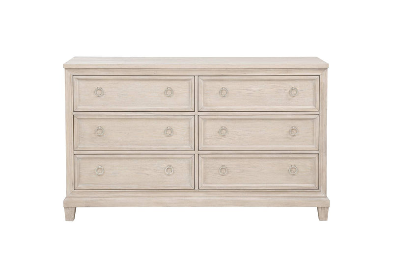 215923 Pembroke 6-drawer Bedroom Dresser Cabinet Washed Oak