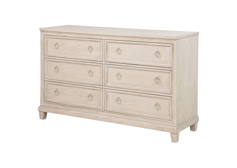 215923 Pembroke 6-drawer Bedroom Dresser Cabinet Washed Oak