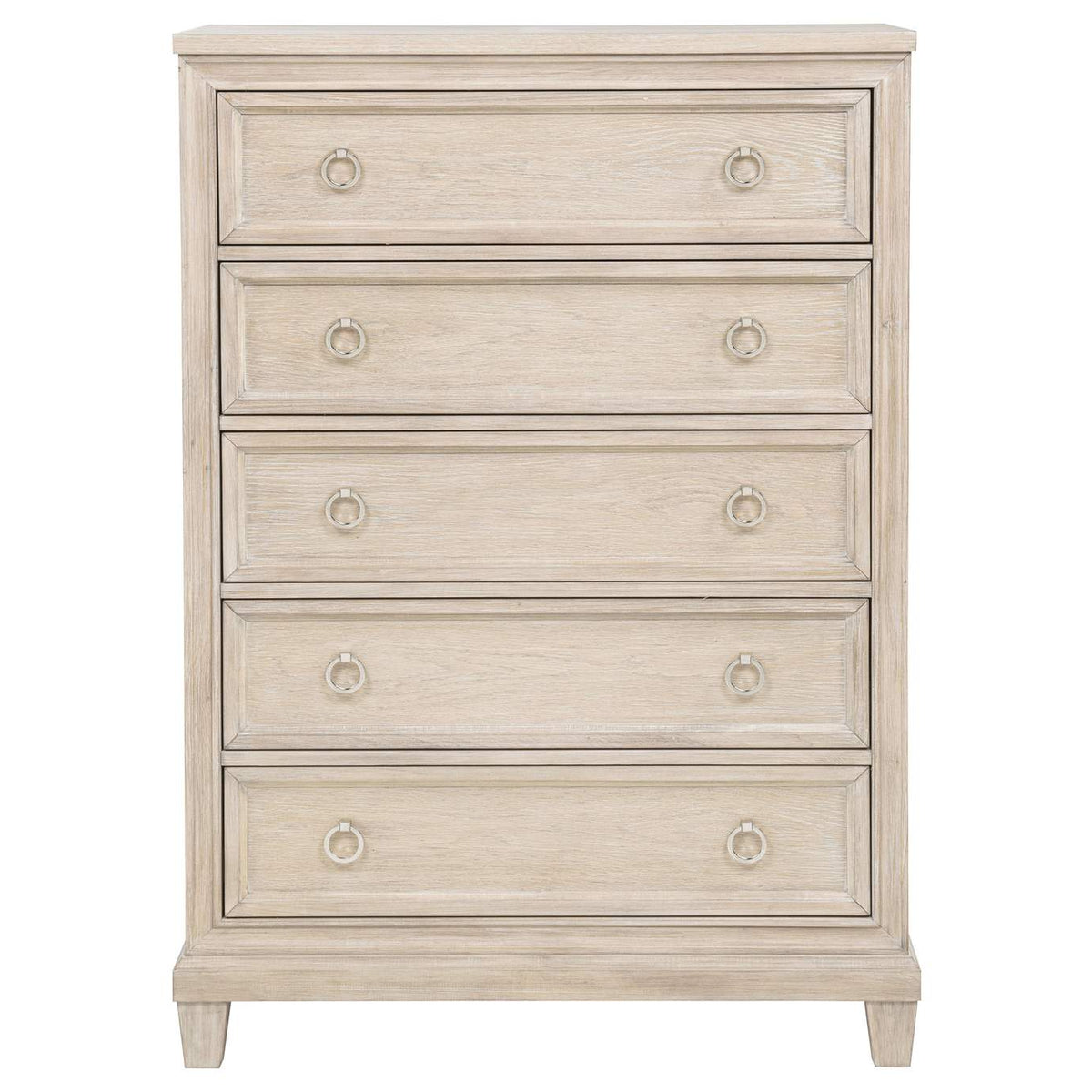 215925 Pembroke 5-drawer Chest of Drawers Washed Oak
