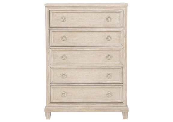 215925 Pembroke 5-drawer Chest of Drawers Washed Oak