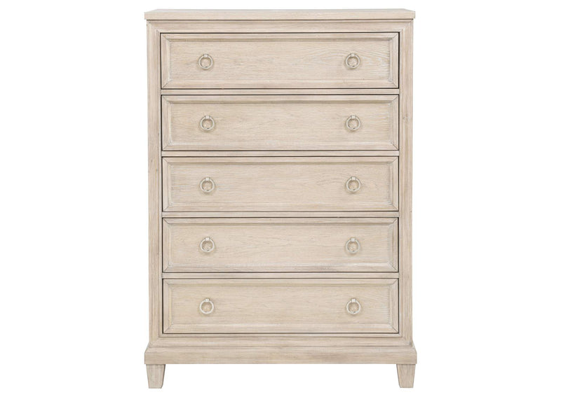 215925 Pembroke 5-drawer Chest of Drawers Washed Oak