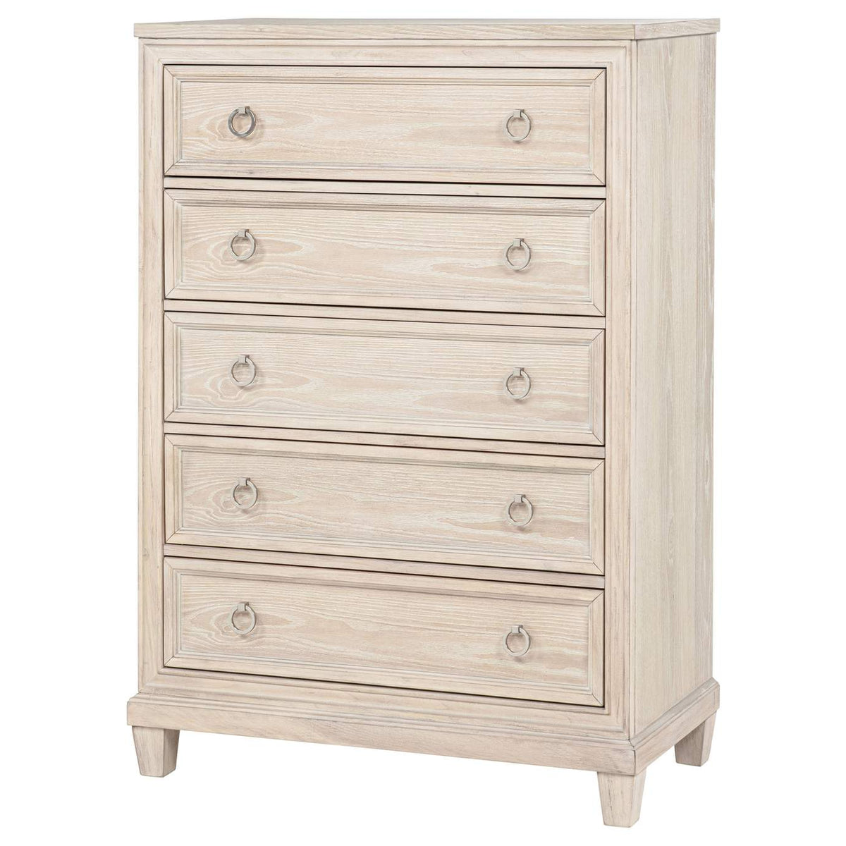 215925 Pembroke 5-drawer Chest of Drawers Washed Oak