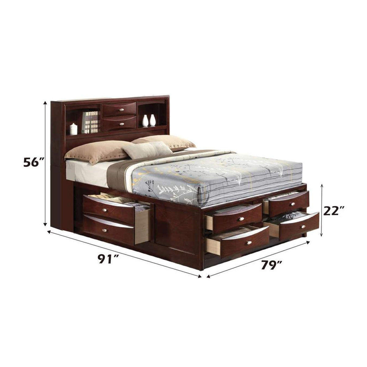 21596EK Ireland Ek Bed with Storage