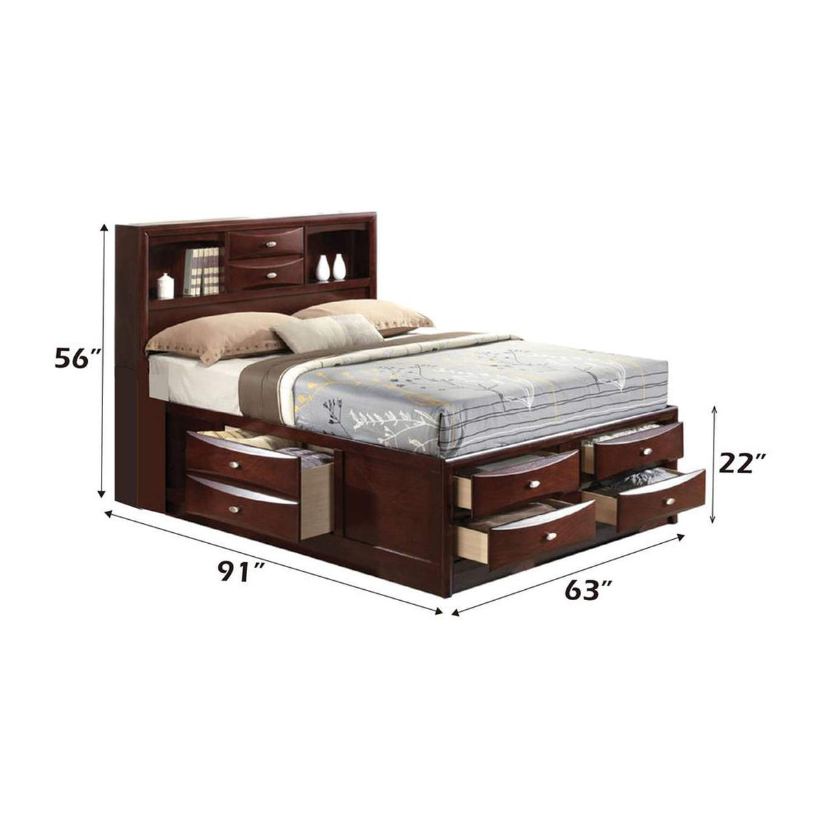 21600Q Ireland Queen Bed with Storage