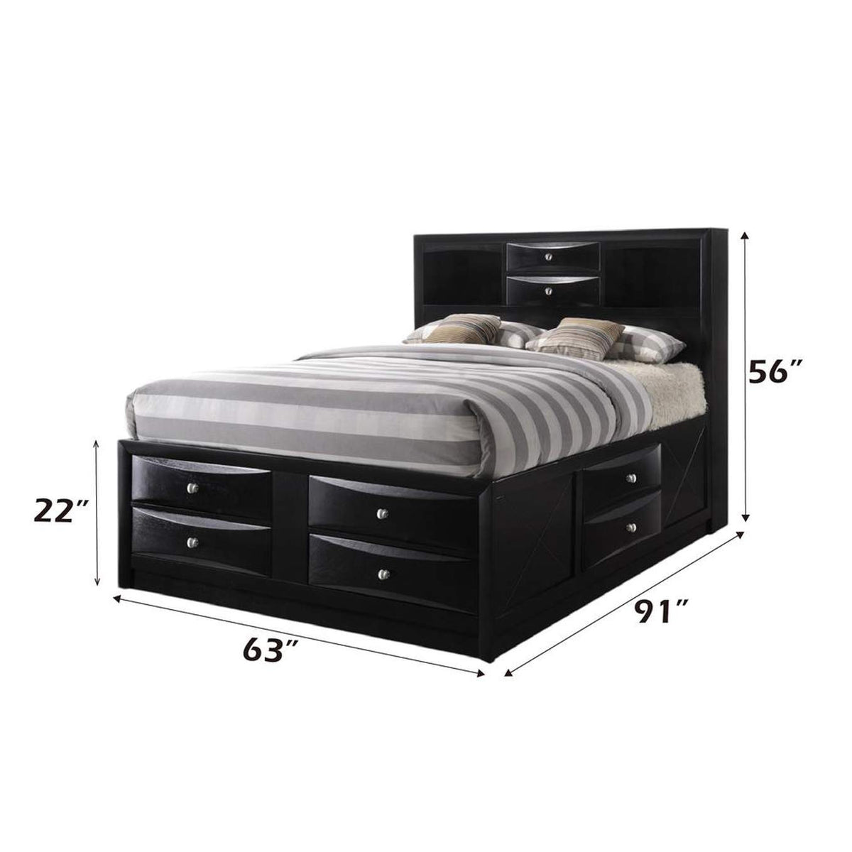 21610Q Ireland Queen Bed with Storage