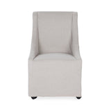 Warwick - Upholstered Rolling Dining Chair