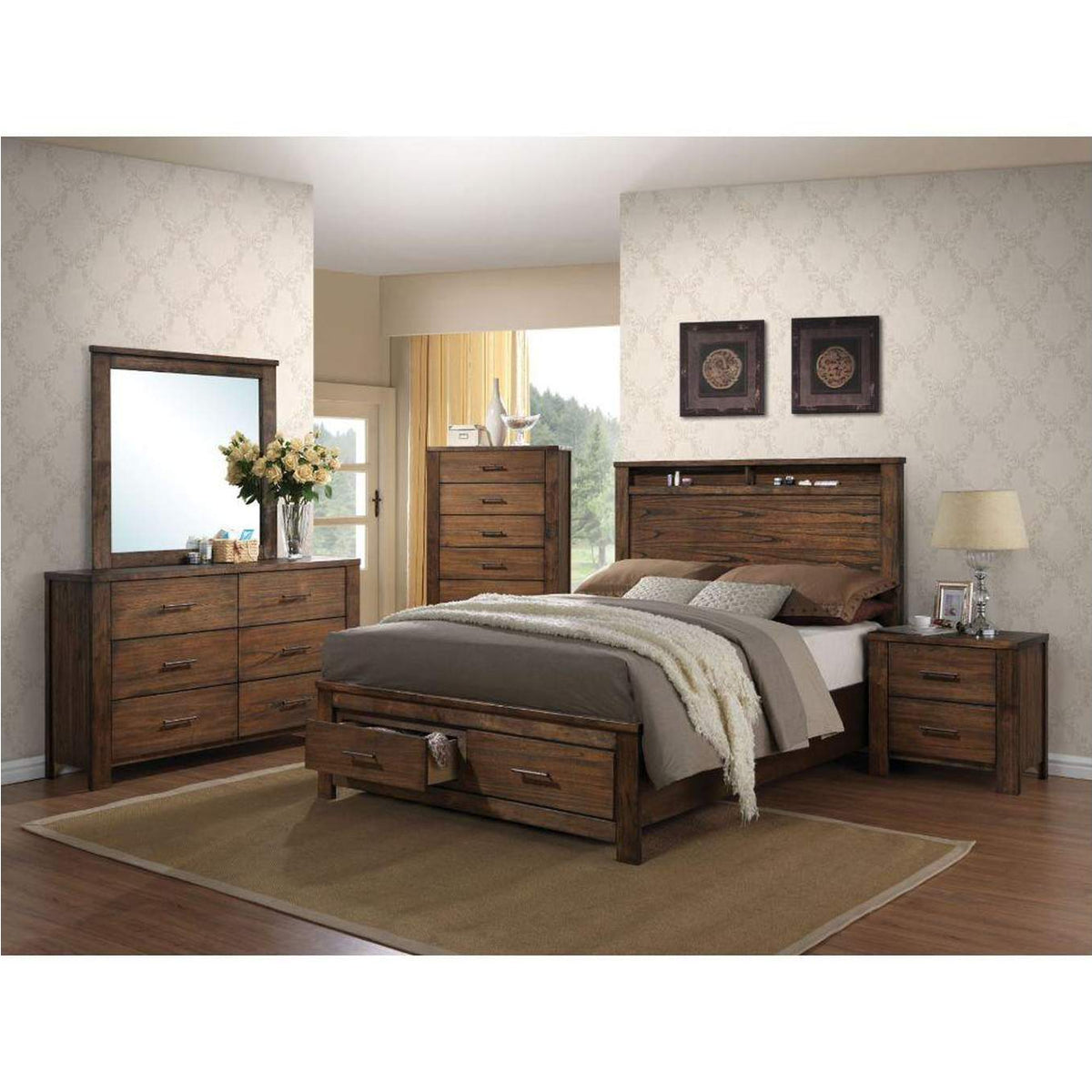 21677EK Merrilee Ek Bed with Storage