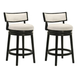 Noely - Modern Farmhouse Swivel Wood Counter Height Kitchen Bar Stool