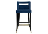 TOV-BS23 Hart Navy Velvet Bar Stool
