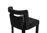 TOV-D68245 Hart Black Velvet Bar Stool