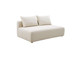 TOV-L68788-LS Hangover Cream Performance Linen Modular Loveseat