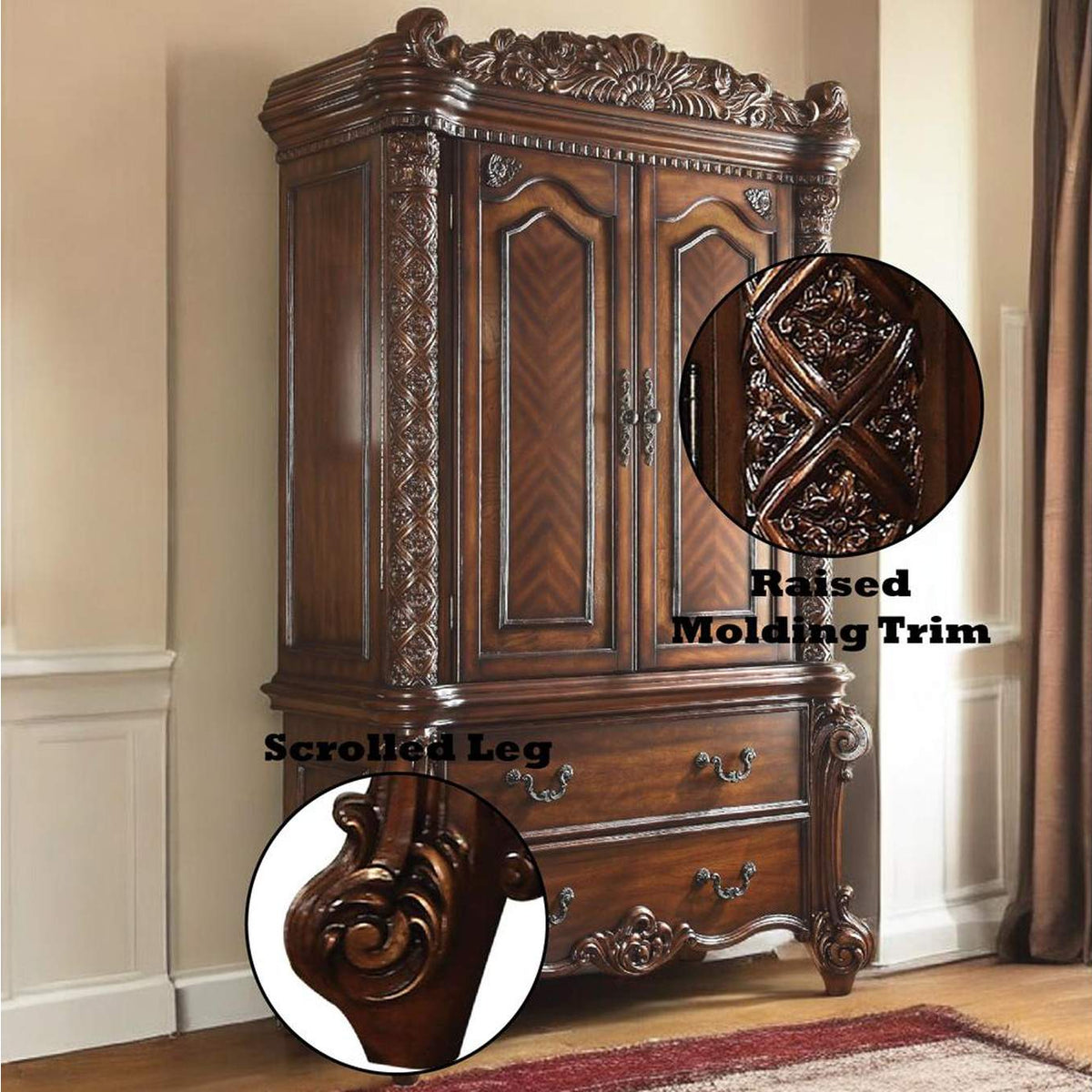 22007 Vendome Wardrobe-Tv Armoire