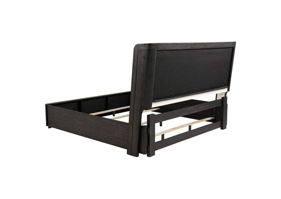 222491KE-S4 Leandro 4-piece Eastern King Bedroom Set Burnished Black