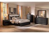 222491KE-S5 Leandro 5-piece Eastern King Bedroom Set Burnished Black