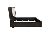 222491KE Leandro 55-inch Eastern King Wingback Bed Burnished Black
