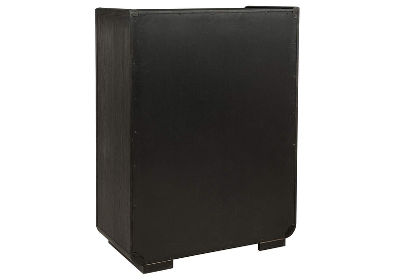 222491KW-S5 Leandro 5-piece California King Bedroom Set Burnished Black