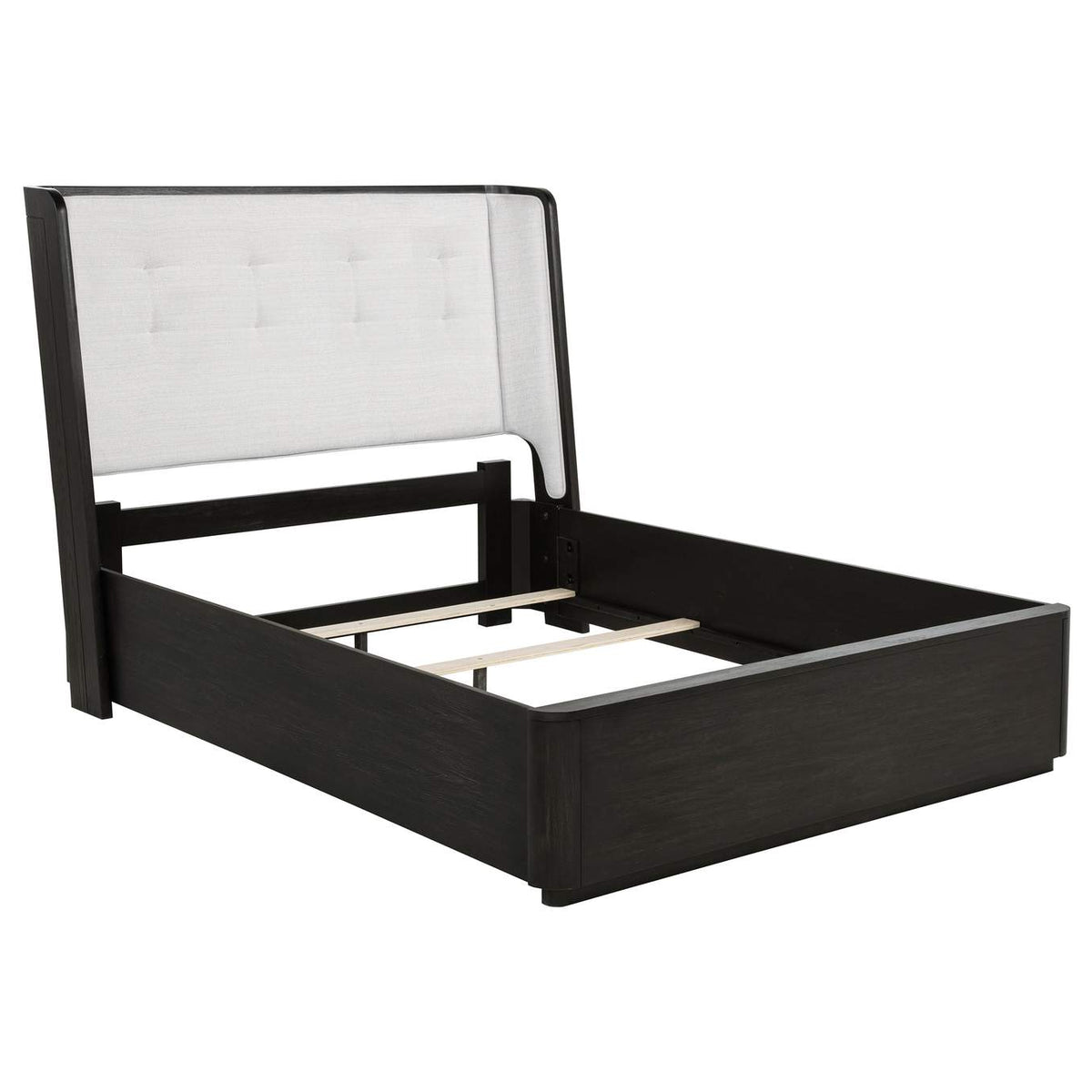222491Q-S4 Leandro 4-piece Queen Bedroom Set Burnished Black