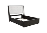 222491Q Leandro 55-inch Queen Wingback Bed Burnished Black