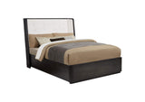 222491Q Leandro 55-inch Queen Wingback Bed Burnished Black