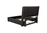 222491Q Leandro 55-inch Queen Wingback Bed Burnished Black