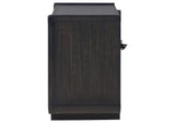 222492 Leandro 2-drawer LED Nightstand with USB Burnished Black